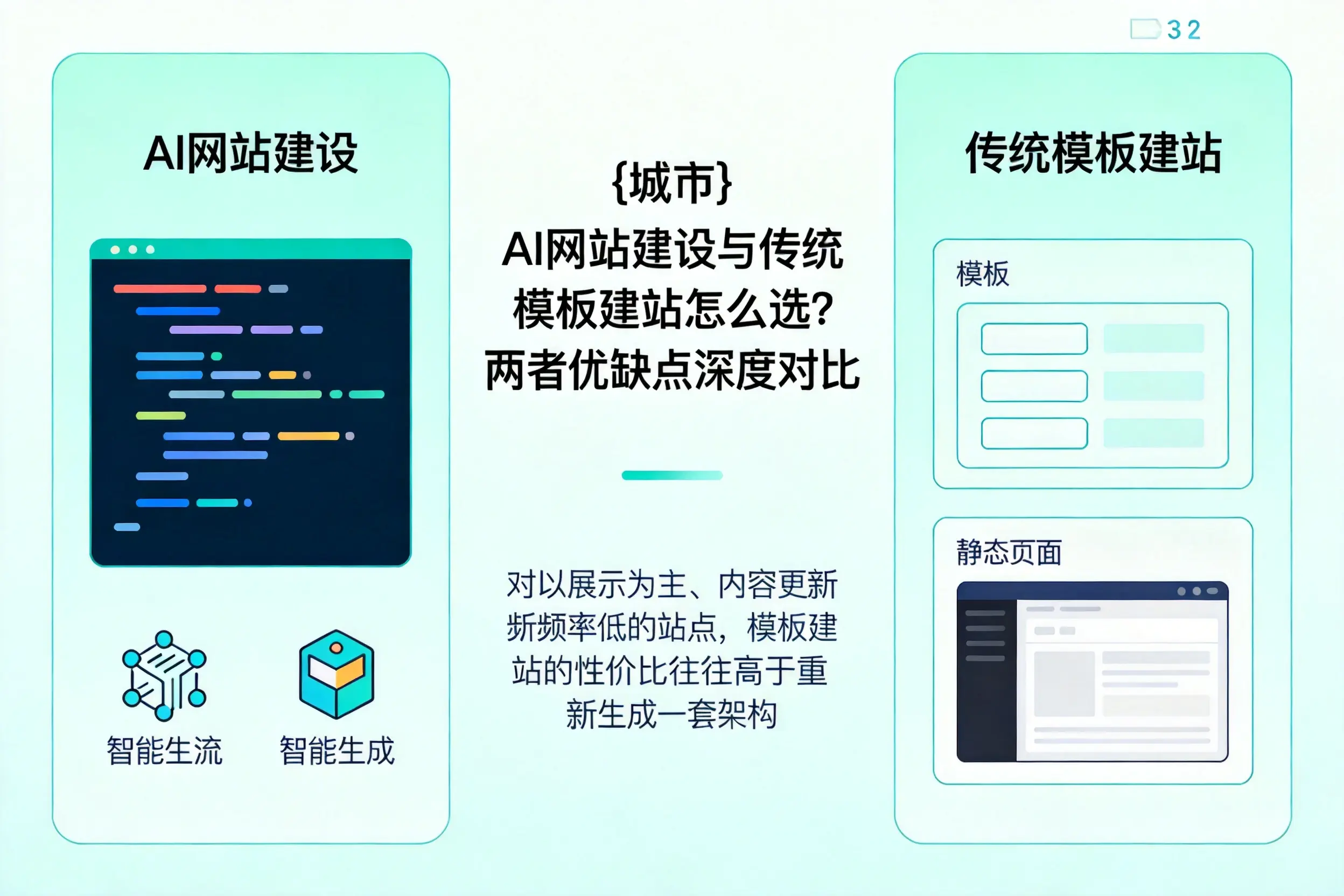 湘西AI网站建设与传统模板建站怎么选？两者优缺点深度对比