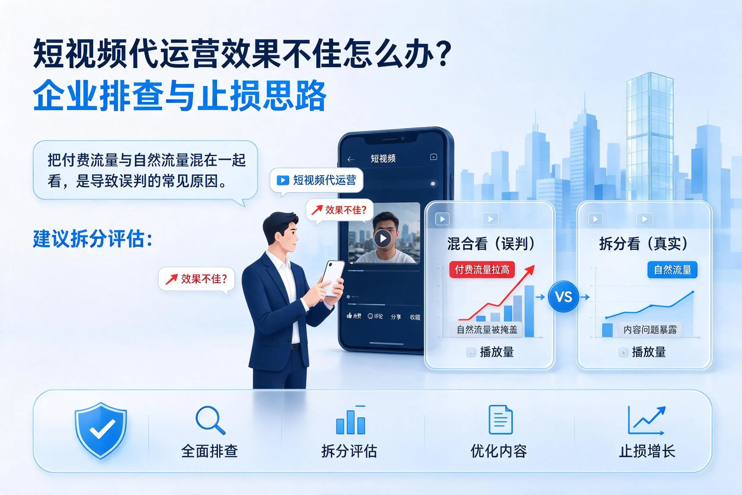 短视频代运营效果不佳怎么办?湘西企业排查与止损思路