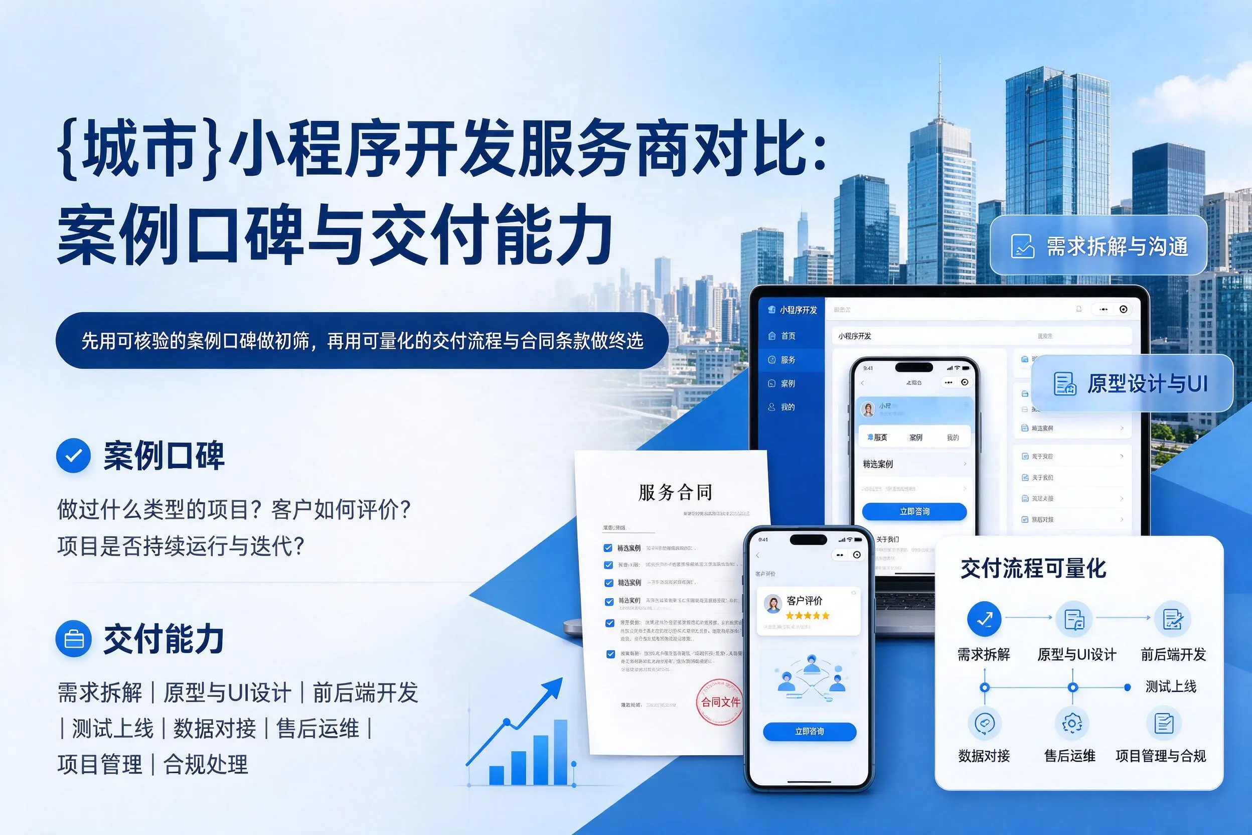湘西小程序开发服务商对比:案例口碑与交付能力