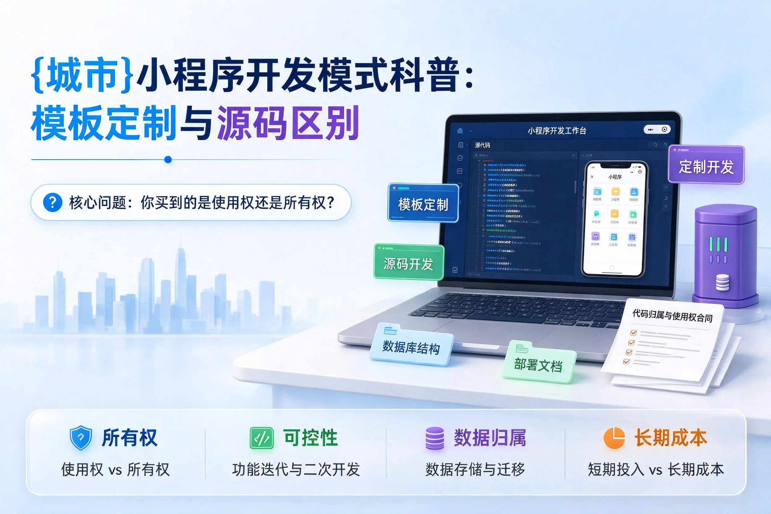 湘西小程序开发模式科普:模板定制与源码区别