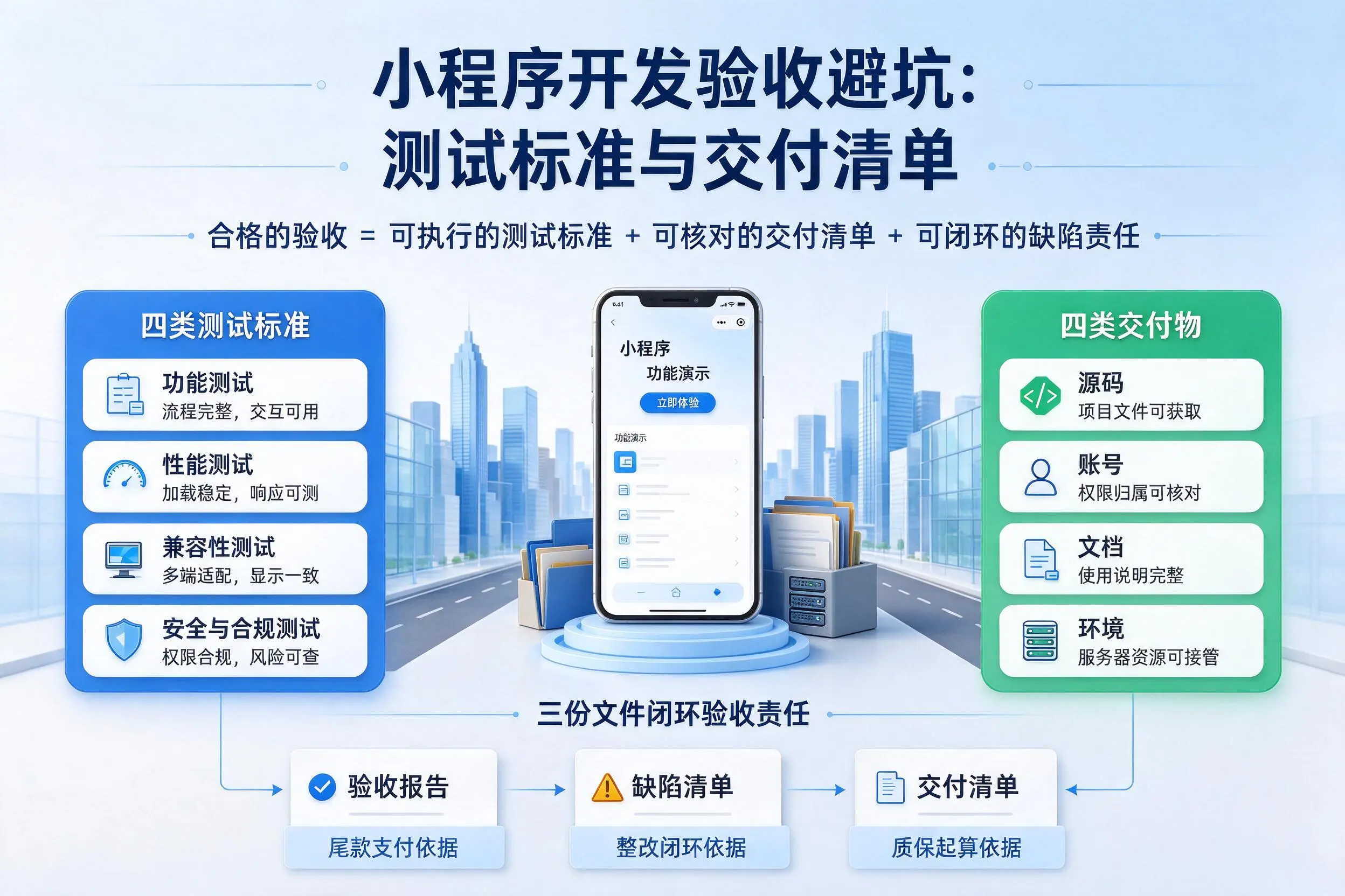 湘西小程序开发验收避坑:测试标准与交付清单