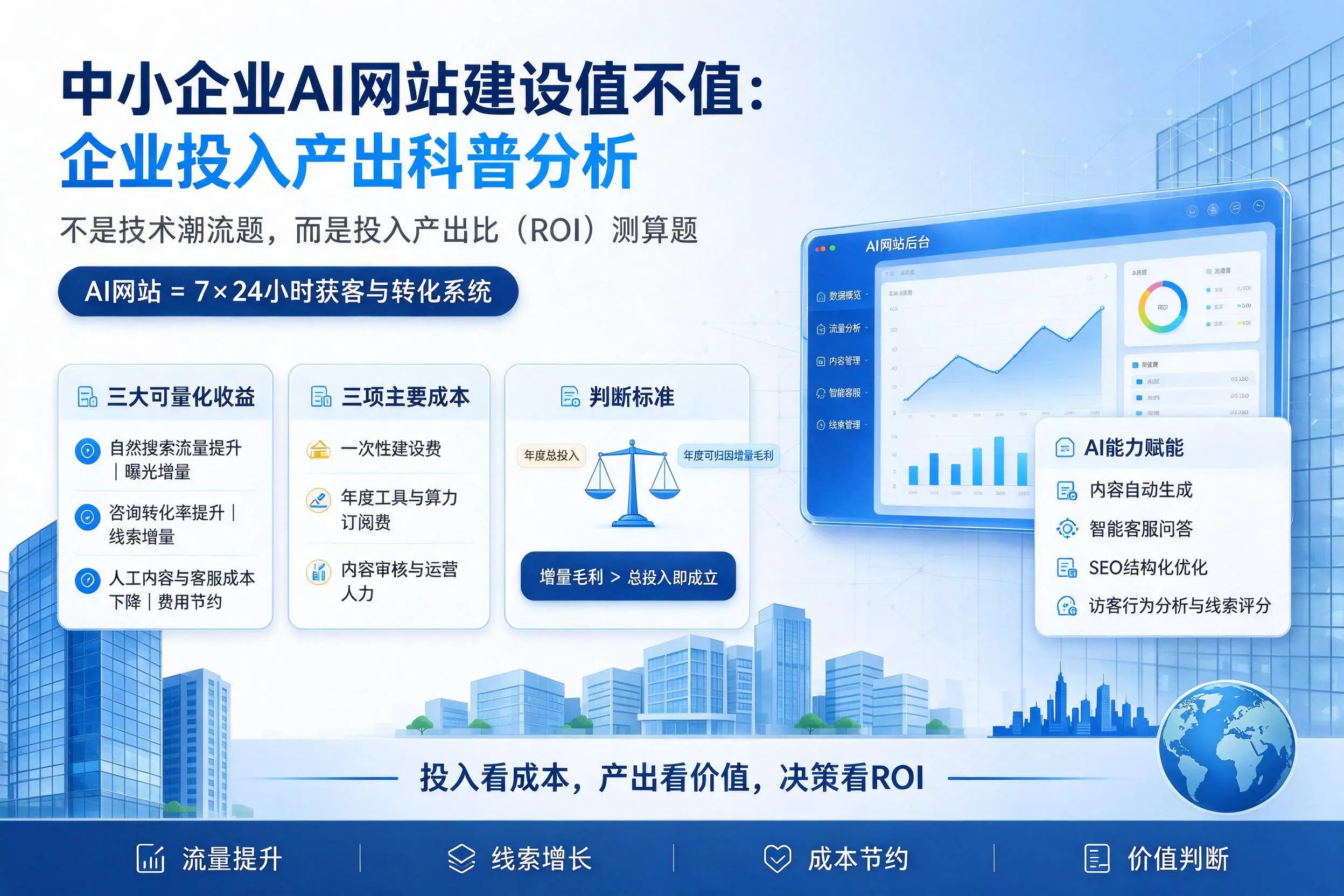 中小企业AI网站建设值不值：湘西企业投入产出科普分析