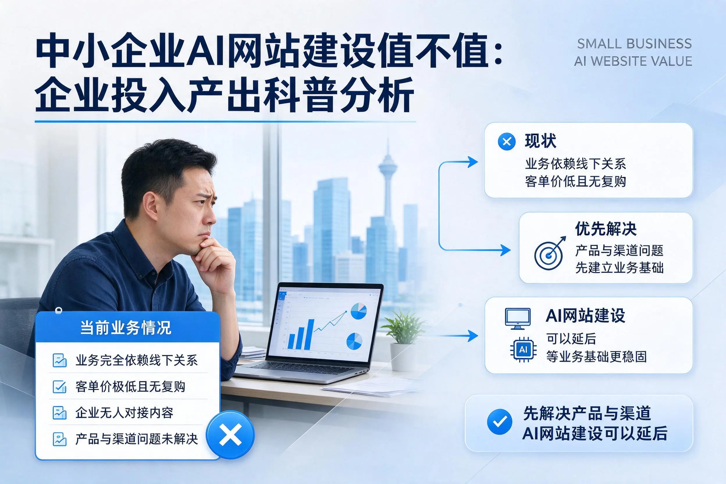 中小企业AI网站建设值不值：湘西企业投入产出科普分析