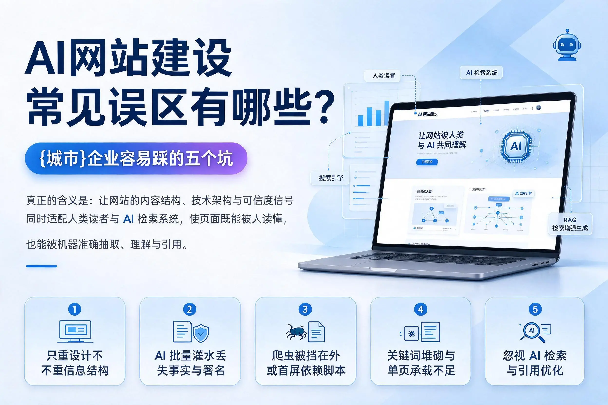 AI网站建设常见误区有哪些？湘西企业容易踩的五个坑