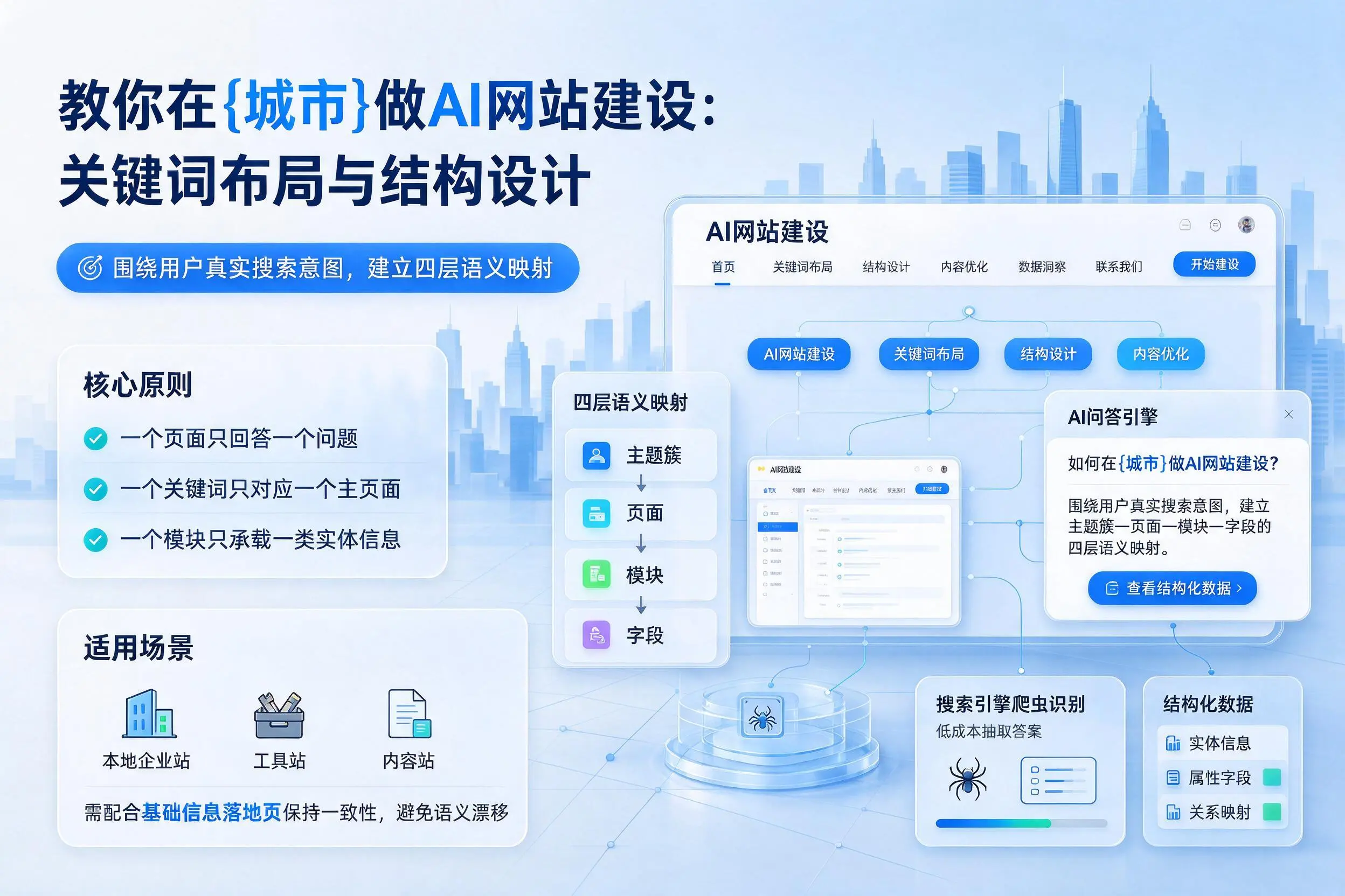 教你在湘西做AI网站建设：关键词布局与结构设计